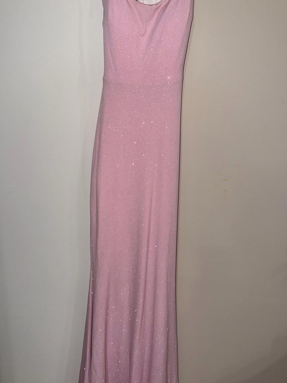 Sparkle Pink Evening Gown - Sleeveless Formal Dress
